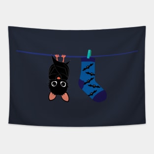 bat cat socks Tapestry