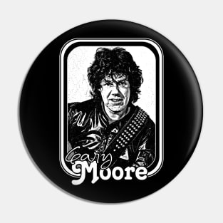 Gary Moore / Retro Style Fan Design Pin