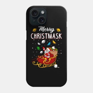 Merry Christmask. Funny Christmas Sweatshirt 2020. Phone Case