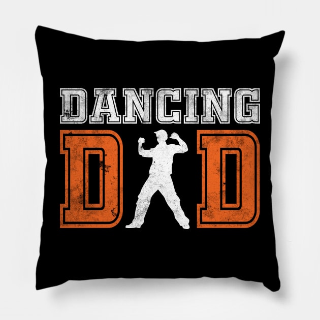 Dancing Dad Pillow by mazurprop