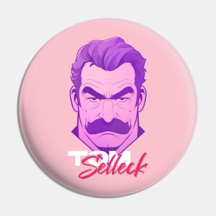 Tom Selleck Animated Pin