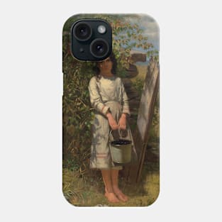 Blackberry Picking by John George Brown Phone Case