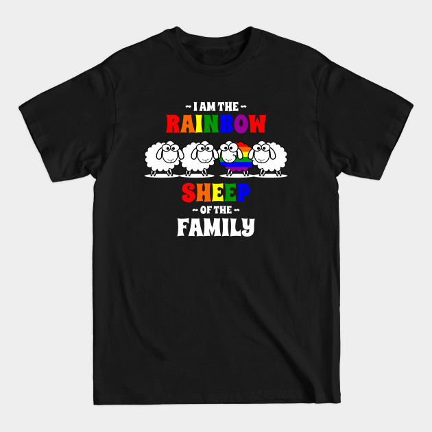 Disover Rainbow Sheep - Im The Rainbow Sheep Of The Family - T-Shirt