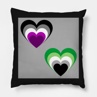 Aro/Ace hearts Pillow