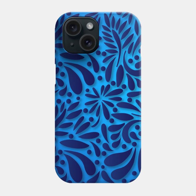 Blue Pattern Phone Case by TAMOH65