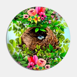 Bird Nest Pin