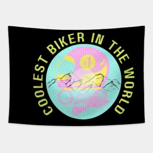 COOLEST BIKER IN THE WORLD Tapestry