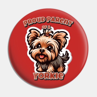 Yorkie dog cute Pin