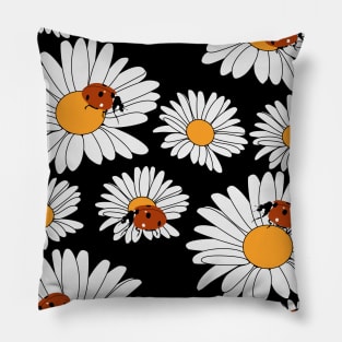 Margeriten mit Marienkäfern Pillow