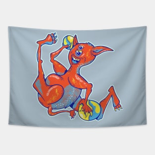 Dodgeball Monster Tapestry