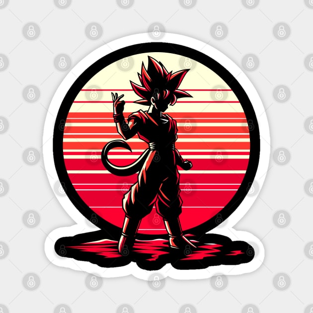 Silhoutte of Dragon Ball #016 Magnet by kreasioncom