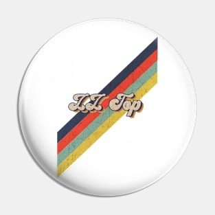 retro vintage color ZZ Top Pin