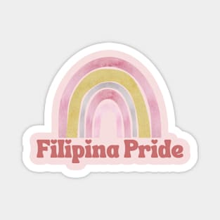 Pinay Pride Filipina Rainbow Statement Magnet