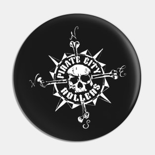 Pirate City Rollers compass Pin