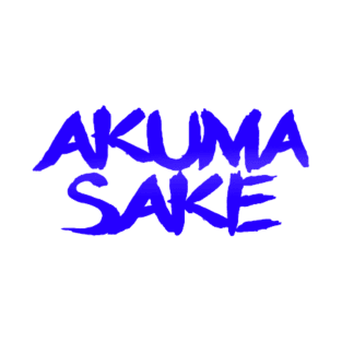 Akuma Sake Logo- Blue Design T-Shirt