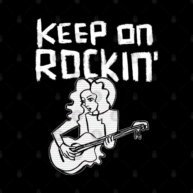 Keep in Rocking Guitar Chick by badlydrawnbabe