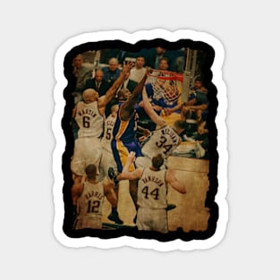 Shaquille O'Neal vs Brooklyn Nets Team Vintage #2 Magnet