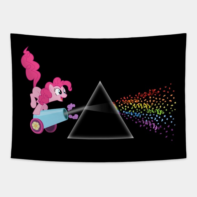 Pinkie pie Dark Side of the Moon Tapestry by Rutger_J