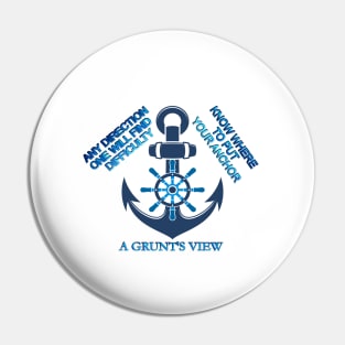 KNOW YOUR DIRECTION AND WHERE TO DROP YOUR ANCHOR Pin