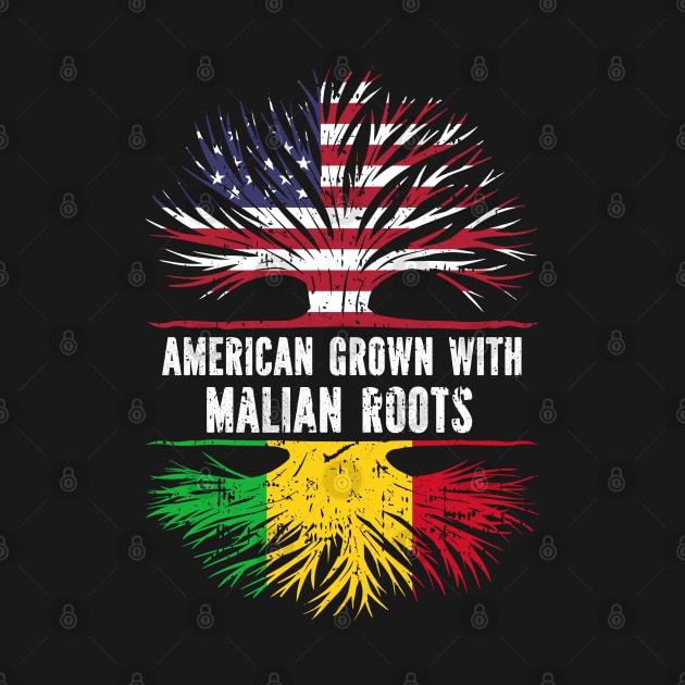 American Grown with Malian Roots USA Flag by silvercoin