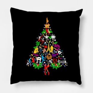 Ugly Broadway Christmas Tree Pillow