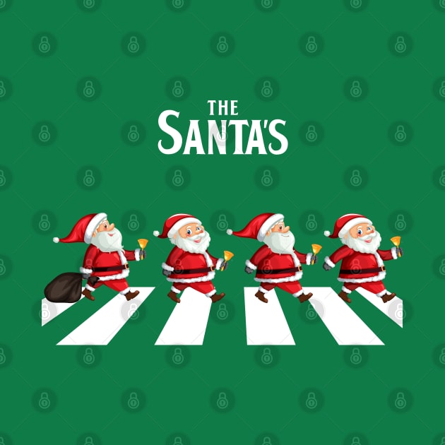 Santa Abbey Road Parody Christmas by TheShirtGypsy