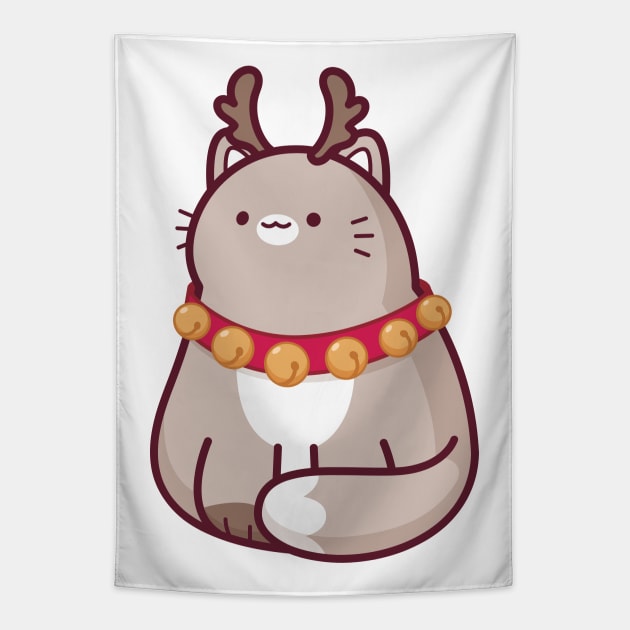 Reindeer Cat Tapestry by Everything A Cat