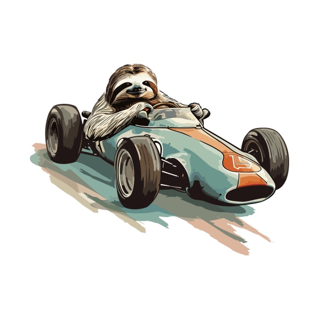 Sloth Racing by Mad Swell Designs