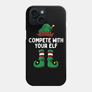 Self Improvement Quote Christmas Funny Elf Pun Motivational Phone Case