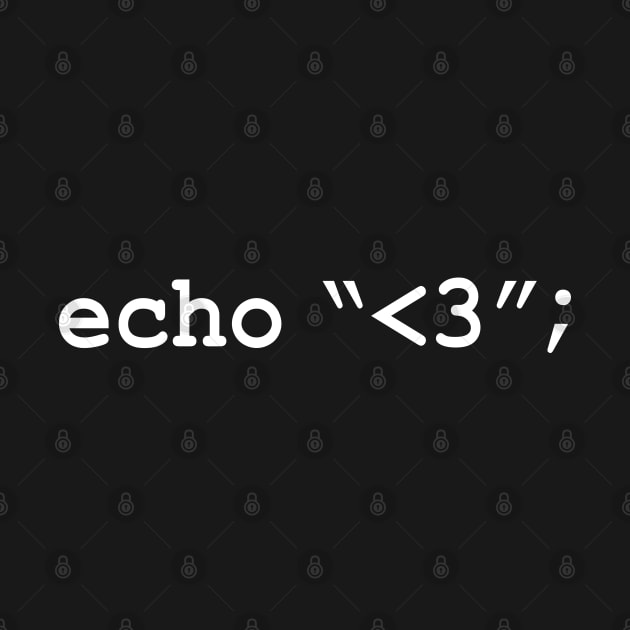 Echo Love PHP HTML Web Designer Developer by alltheprints