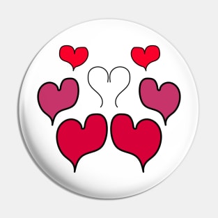 Different hearts Pin