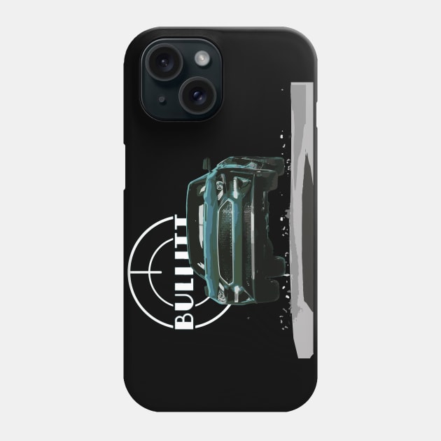 bullitt Mustang GT 5.0L V8 Classic steve mcqueen Muscle Car jump san francisco Phone Case by cowtown_cowboy