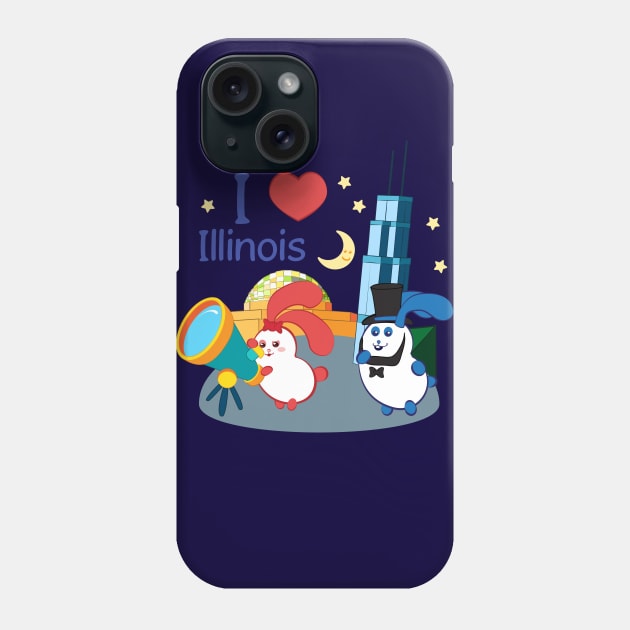 Ernest and Coraline | I love Illinois Phone Case by hisameartwork
