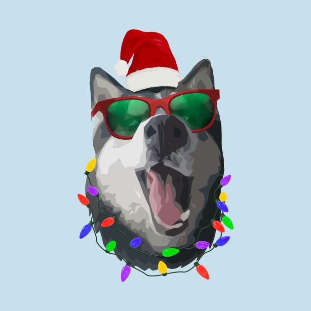 Christmas Husky by Tarasevi4