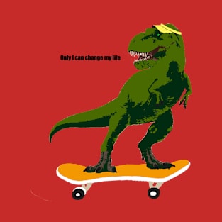 Dino on Skateboard, T-Rex on skateboard T-Shirt