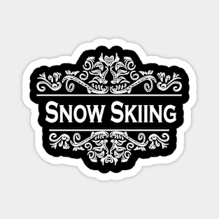 Snow Skiing Sport Magnet