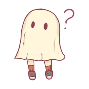 Cute confused halloween ghost T-Shirt