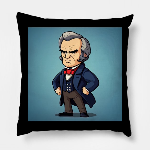 Andrew Johnson Pillow by ComicsFactory