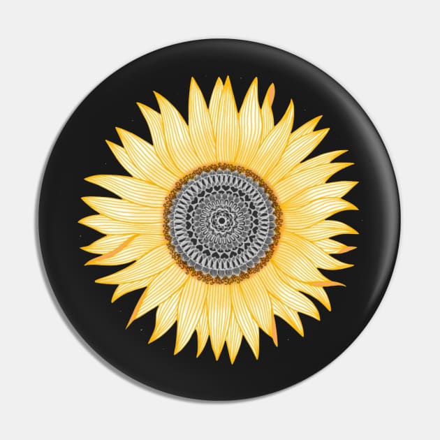 Sunflower Sticker Pin by Biscuit25