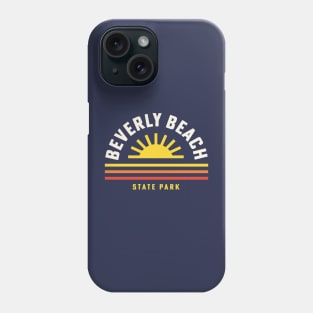 Beverly Beach State Park Oregon Retro Vintage Stripes Sunset Phone Case