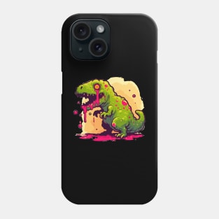 Zombie t-rex dino Phone Case