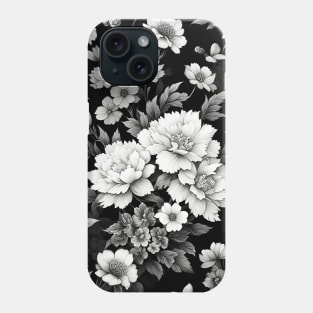 White Flowers Phone Case