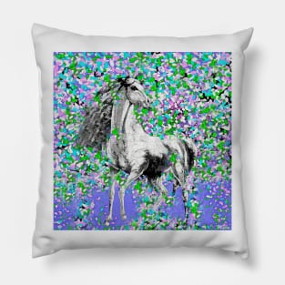 Horse:  So Pretty Oil Painting Pillow