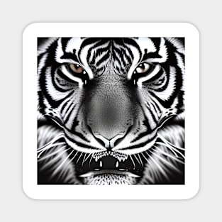 Tiger Screen Portrait Of Wildlife Magnet