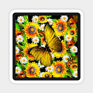 AUTUMN SUNFLOWERS Magnet