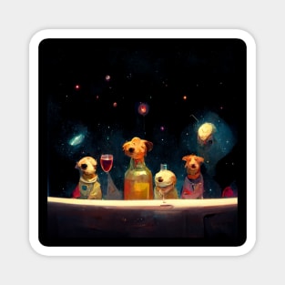 Dog Bar in Space Magnet