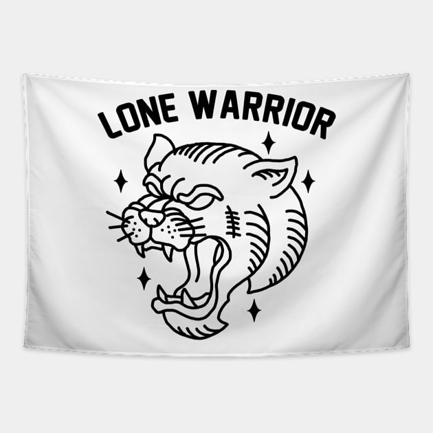 lone warrior Tapestry by donipacoceng