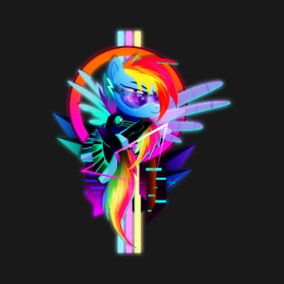 Synthwave Rainbow Dash T-Shirt