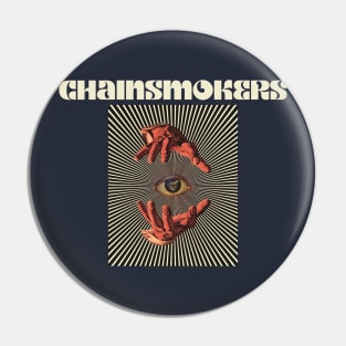 Hand Eyes Chainsmokers Pin