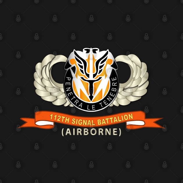 112th Signal Battalion w Airborne Badge - DUI -  Ribbon X 300 by twix123844